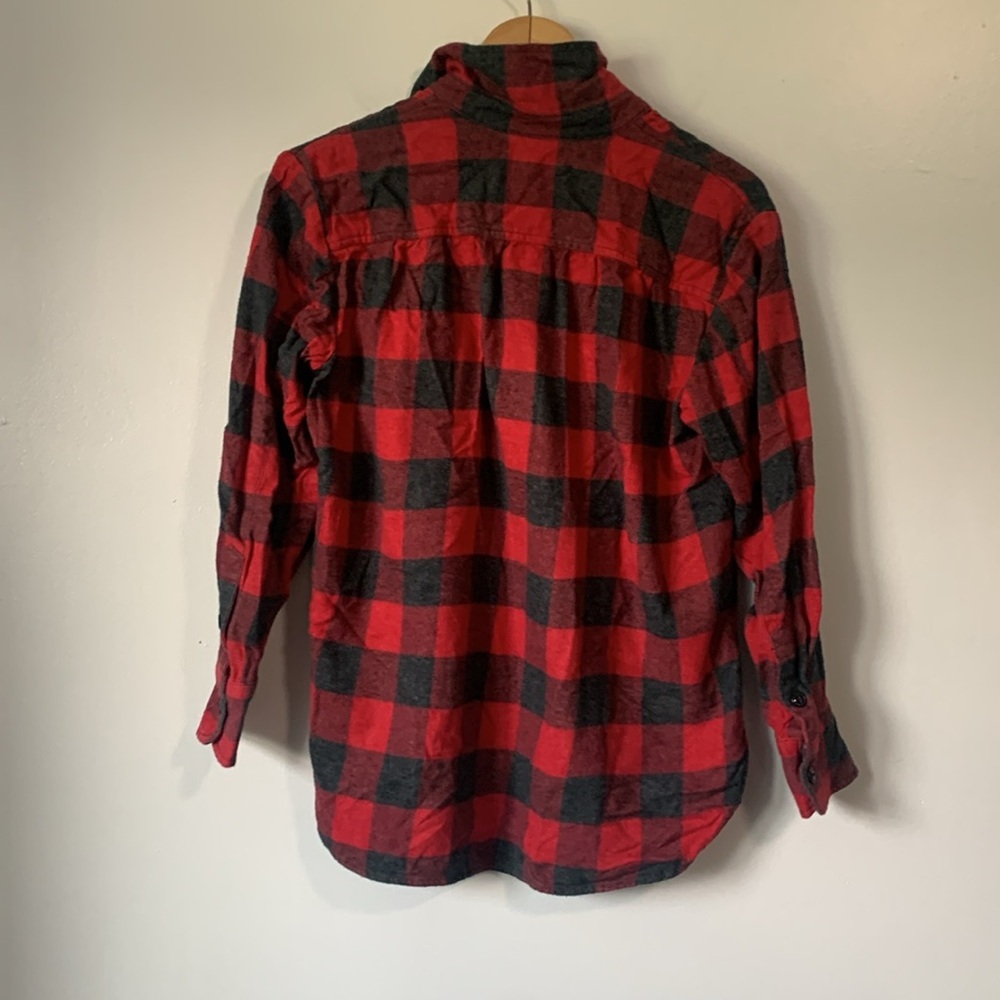 Madewell Men’s Small Red and Black Plaid Shirt - Picture 4 of 6